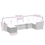 Set sofás de jardín 7 piezas y cojines ratán sintético beige by , Garden sets - Ref: Foro24-3263504, Price: 483,70 €, Discoun...