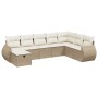 Juego de sofás de jardín con cojines beige 8 pzas ratán PE by , Garden sets - Ref: Foro24-3264204, Price: 565,87 €, Discount: %