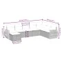 Juego de sofás de jardín con cojines beige 8 pzas ratán PE by , Garden sets - Ref: Foro24-3264204, Price: 614,22 €, Discount: %