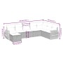 Juego de sofás de jardín con cojines beige 8 pzas ratán PE by , Garden sets - Ref: Foro24-3264204, Price: 565,87 €, Discount: %