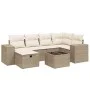 Set sofás de jardín 7 piezas y cojines ratán sintético beige de , Conjuntos de jardín - Ref: Foro24-3264424, Precio: 505,71 €...