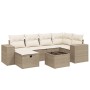 Set sofás de jardín 7 piezas y cojines ratán sintético beige von , Gartensets - Ref: Foro24-3264424, Preis: 477,90 €, Rabatt: %