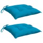 Cojines de silla de jardín 2 uds tela Oxford azul 50x50x7 cm by , Cushions for chairs and sofas - Ref: Foro24-361519, Price: ...