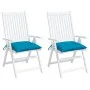 Cojines de silla de jardín 2 uds tela Oxford azul 50x50x7 cm de , Cojines para sillas y sofás - Ref: Foro24-361519, Precio: 2...