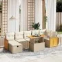 Juego de sofás de jardín con cojines beige 8 pzas ratán PE von , Gartensets - Ref: Foro24-3276257, Preis: 573,55 €, Rabatt: %