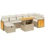 Juego de sofás de jardín con cojines beige 8 pzas ratán PE von , Gartensets - Ref: Foro24-3276257, Preis: 573,55 €, Rabatt: %