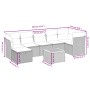 Juego de sofás jardín con cojines beige mezcla 9 pzas ratán PE by , Garden sets - Ref: Foro24-3264762, Price: 511,49 €, Disco...