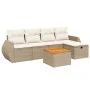 Juego de sofás jardín con cojines 6 pzas ratán sintético beige von , Gartensets - Ref: Foro24-3265055, Preis: 440,91 €, Rabat...