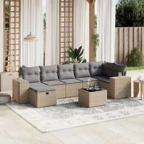 Juego de sofás jardín con cojines beige mezcla 8 pzas ratán PE von , Gartensets - Ref: Foro24-3264445, Preis: 509,56 €, Rabat...