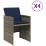 Sillones de jardín con cojines 4 uds ratán sintético gris von , Gartenstühle - Ref: Foro24-4007442, Preis: 226,58 €, Rabatt: %