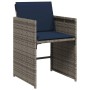 Set comedor de jardín 5 piezas con cojines ratán sintético gris von , Gartensets - Ref: Foro24-3278032, Preis: 292,81 €, Raba...