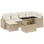 Set sofás de jardín 7 piezas y cojines ratán sintético beige by , Garden sets - Ref: Foro24-3274818, Price: 542,04 €, Discoun...