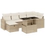 Set sofás de jardín 7 piezas y cojines ratán sintético beige von , Gartensets - Ref: Foro24-3274818, Preis: 512,17 €, Rabatt: %