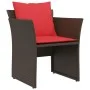 Sillón de jardín con reposapiés ratán sintético marrón by , Garden sets - Ref: Foro24-368622, Price: 125,60 €, Discount: %