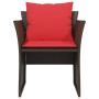 Sillón de jardín con reposapiés ratán sintético marrón von , Gartensets - Ref: Foro24-368622, Preis: 122,96 €, Rabatt: %