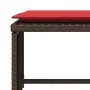 Sillón de jardín con reposapiés ratán sintético marrón by , Garden sets - Ref: Foro24-368622, Price: 125,60 €, Discount: %