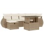 Set sofás de jardín 7 piezas y cojines ratán sintético beige by , Garden sets - Ref: Foro24-3275138, Price: 545,88 €, Discoun...