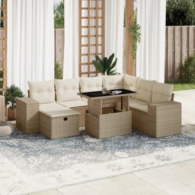 Set de sofás de jardín y cojines 8 piezas ratán sintético beige von , Gartensets - Ref: Foro24-3275318, Preis: 578,99 €, Raba...