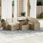 Set de sofás de jardín y cojines 8 piezas ratán sintético beige von , Gartensets - Ref: Foro24-3275318, Preis: 590,81 €, Raba...