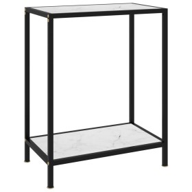 Konsolentisch aus weißem gehärtetem Glas 60x35x75 cm von vidaXL, Seitentische - Ref: Foro24-322829, Preis: 55,62 €, Rabatt: %
