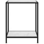 Tempered glass white console table 60x35x75 cm by vidaXL, Side tables - Ref: Foro24-322829, Price: 55,62 €, Discount: %