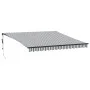 Toldo retráctil automático gris antracita y blanco 400x300 cm de , Toldos - Ref: Foro24-3310232, Precio: 409,22 €, Descuento: %
