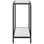 Tempered glass white console table 60x35x75 cm by vidaXL, Side tables - Ref: Foro24-322829, Price: 55,62 €, Discount: %