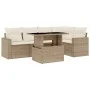 Juego de sofás jardín con cojines 6 pzas ratán sintético beige by , Garden sets - Ref: Foro24-3267258, Price: 476,98 €, Disco...