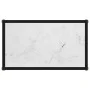 Konsolentisch aus weißem gehärtetem Glas 60x35x75 cm von vidaXL, Seitentische - Ref: Foro24-322829, Preis: 54,40 €, Rabatt: %
