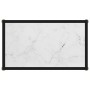 Tempered glass white console table 60x35x75 cm by vidaXL, Side tables - Ref: Foro24-322829, Price: 55,62 €, Discount: %
