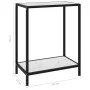 Konsolentisch aus weißem gehärtetem Glas 60x35x75 cm von vidaXL, Seitentische - Ref: Foro24-322829, Preis: 54,40 €, Rabatt: %
