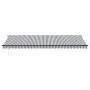 Toldo retráctil automático gris antracita y blanco 600x300 cm by , Awnings - Ref: Foro24-3310245, Price: 544,04 €, Discount: %
