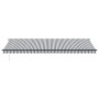 Toldo retráctil automático gris antracita y blanco 600x300 cm by , Awnings - Ref: Foro24-3310245, Price: 504,41 €, Discount: %