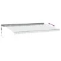 Toldo retráctil automático gris antracita y blanco 600x300 cm by , Awnings - Ref: Foro24-3310245, Price: 544,04 €, Discount: %