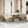 Set de sofás de jardín 9 pzas con cojines ratán sintético beige von , Gartensets - Ref: Foro24-3268098, Preis: 654,85 €, Raba...