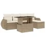 Juego de sofás jardín con cojines 6 pzas ratán sintético beige by , Garden sets - Ref: Foro24-3268498, Price: 482,04 €, Disco...