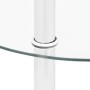 2-stufiger Beistelltisch aus gehärtetem Glas, transparent 38 cm von vidaXL, Seitentische - Ref: Foro24-322787, Preis: 33,25 €...
