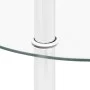 Side table with 2 levels, made of transparent tempered glass, 38 cm. by vidaXL, Side tables - Ref: Foro24-322787, Price: 32,3...
