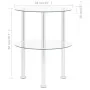 Side table with 2 levels, made of transparent tempered glass, 38 cm. by vidaXL, Side tables - Ref: Foro24-322787, Price: 32,3...