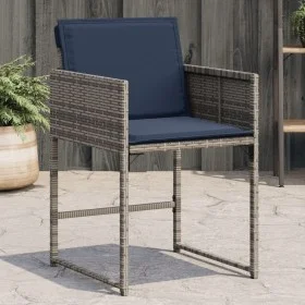 Sillones de jardín con cojines 4 uds ratán sintético gris de , Sillas de jardín - Ref: Foro24-4007482, Precio: 214,02 €, Desc...