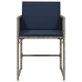 Sillones de jardín con cojines 4 uds ratán sintético gris by , Garden chairs - Ref: Foro24-4007482, Price: 163,96 €, Discount: %