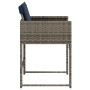 Sillones de jardín con cojines 4 uds ratán sintético gris by , Garden chairs - Ref: Foro24-4007482, Price: 163,96 €, Discount: %