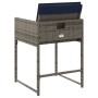 Sillones de jardín con cojines 4 uds ratán sintético gris by , Garden chairs - Ref: Foro24-4007482, Price: 163,96 €, Discount: %