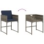 Sillones de jardín con cojines 4 uds ratán sintético gris by , Garden chairs - Ref: Foro24-4007482, Price: 163,96 €, Discount: %