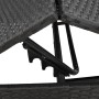 Tumbonas con mesita 2 unidades ratán sintético negro by , Loungers - Ref: Foro24-4002718, Price: 313,24 €, Discount: %
