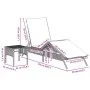 Tumbonas con mesita 2 unidades ratán sintético negro von , Liegen - Ref: Foro24-4002718, Preis: 307,35 €, Rabatt: %