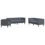 Set sofás Chesterfield con cojines 3 pzs terciopelo gris oscuro by , Sofas - Ref: Foro24-3209282, Price: 801,07 €, Discount: %