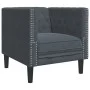 Set sofás Chesterfield con cojines 3 pzs terciopelo gris oscuro by , Sofas - Ref: Foro24-3209282, Price: 801,07 €, Discount: %