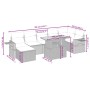 Juego de sofás de jardín con cojines beige 8 pzas ratán PE von , Gartensets - Ref: Foro24-3275711, Preis: 551,35 €, Rabatt: %
