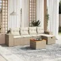 Juego de sofás jardín con cojines 6 pzas ratán sintético beige by , Garden sets - Ref: Foro24-3265167, Price: 406,28 €, Disco...